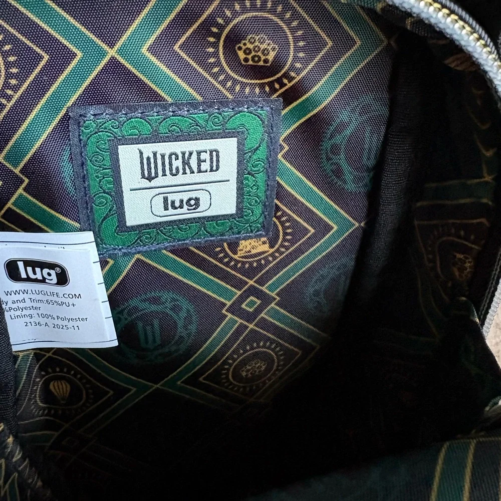 Lug Wicked x Lug Skeeter Mini Bridge SE Satin Luxe VL Crossbody Bag-Black-NWT - Picture 6 of 16